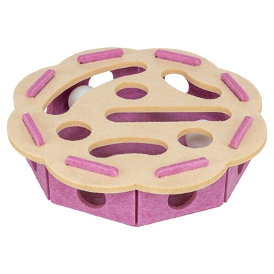 Trixie Hole'n'roll Bloem Vilt Roze / Beige 30X30X7,5 Cm