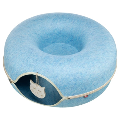 Trixie – Tunnel de jeu pour chat – Beignet de jeu Bleu – 60x60 cm - Caractéristiques