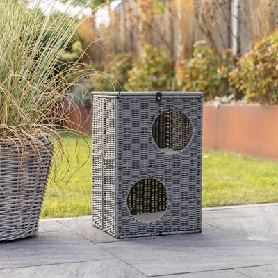 Trixie Kattenmand Amalia Hoekig Polyrattan Grijs 37X35X57 Cm