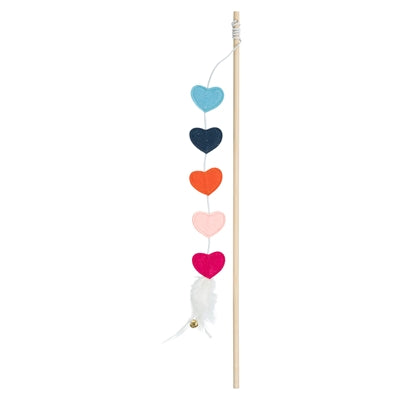 Trixie – Jouet pour chat – Canne à pêche avec cœurs en feutrine et herbe à chat – 48 cm - Caractéristiques