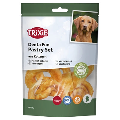Trixie – Friandises pour chien – Pâtisserie Denta Fun au collagène et poulet – 100 g - Caractéristiques