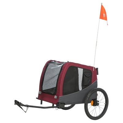 Trixie Hondenfietskat Grijs / Rood 76/136X66X74 Cm