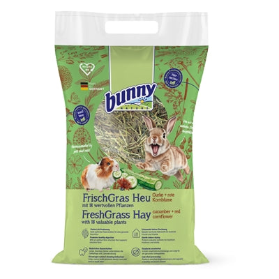 Bunny Nature – Friandises pour rongeur - Foin d'herbe fraîche Concombre/Bleuet rouge – 500 g - Caractéristiques