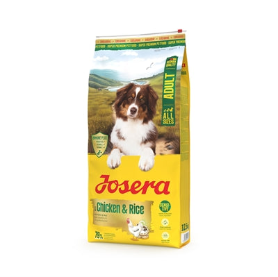 Josera – Croquettes pour chien All Sizes Adult Chicken & Rice - Poulet & Riz – Adulte - Caractéristiques