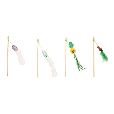 Croci – Jouet pour chat – Canne à pêche Summer figurines – 40 cm - Coloris aléatoire - Caractéristiques
