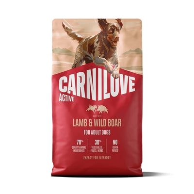 Carnilove – Croquettes pour chien Active Lamb/Wild Boar – Adulte Actif Toutes Races – Agneau et Sanglier - Caractéristiques