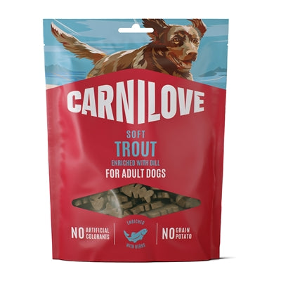 Carnilove – Friandises pour chien Trout/Dill – Adulte – Truite et Aneth – 200 g - Caractéristiques