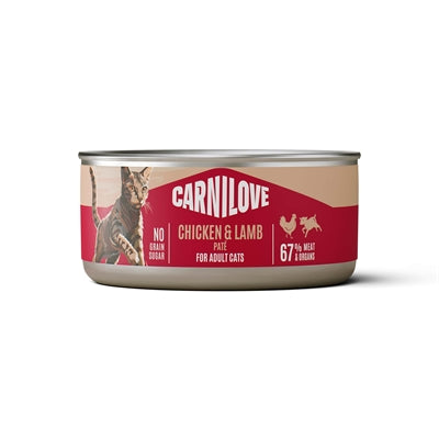 Carnilove – Alimentation humide pour chat Chicken/Lamb – Adulte – Poulet et Agneau – 1.2 kg - Caractéristiques