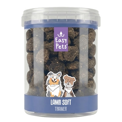 Easypets – Friandises pour chien – Friandise d'éducation moelleuse à l'agneau et au saumon – 250 g - Caractéristiques