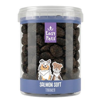 Easypets – Friandises pour chien – Friandise d'éducation moelleuse au saumon – 250 g - Caractéristiques