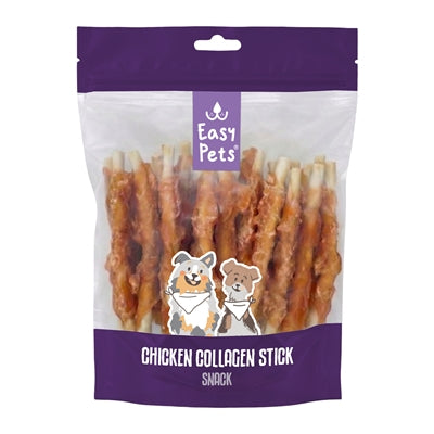 Easypets – Friandises de mastication pour chien – Bâtonnet à Mâcher au Collagène et Poulet – 400 g - Caractéristiques
