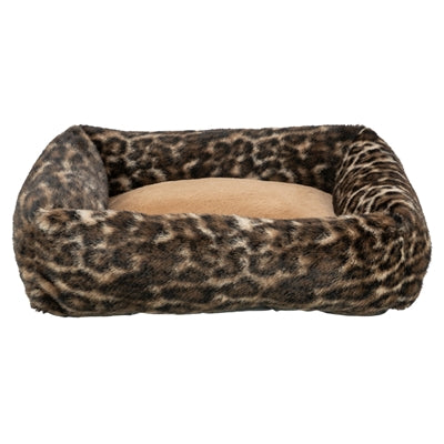 Trixie – Panier pour Chien – Lit Rectangulaire Léo Motif Panthère Marron - Caractéristiques