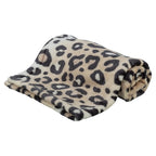Trixie Hondendeken Leo Softpluche Panterprint Creme