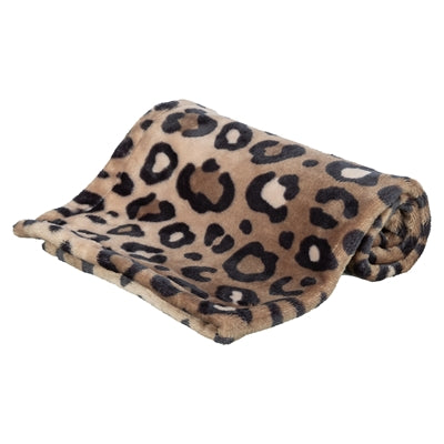 Trixie – Couverture pour Chien – Plaid Leo en Peluche Douce Motif Panthère Brun - Caractéristiques