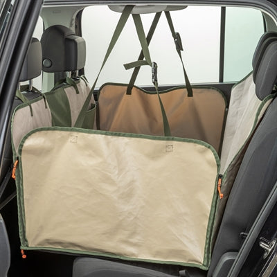 Trixie – Accessoire Auto pour Chien – Couverture de Protection Auto avec Housse Réversible - Vert Olive et Beige – 161x210 cm - Caractéristiques