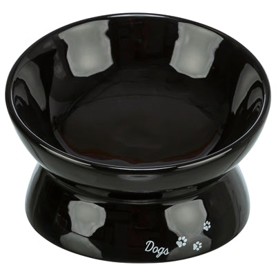 Trixie – Gamelle pour Chien – Écuelle Surélevée en Céramique Dogs Noire – 17x17x13,5 cm - Caractéristiques