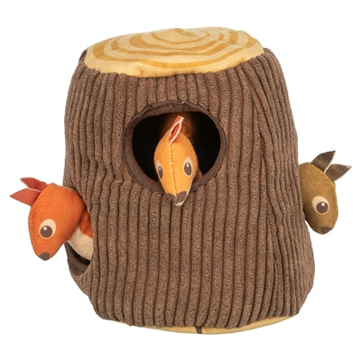 Trixie – Jouet pour chien – Souche d'Arbre et Écureuils en Peluche – 16 cm - Caractéristiques