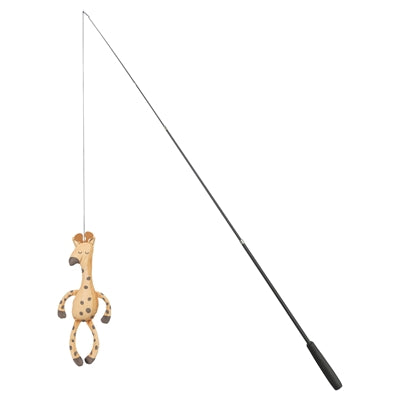 Trixie – Jouet pour chat – Canne à pêche télescopique pour grand chat avec girafe marron – 106 cm - Caractéristiques