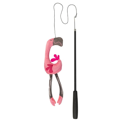 Trixie – Jouet pour chat – Canne à pêche télescopique pour grand chat avec flamant rose – 106 cm - Caractéristiques