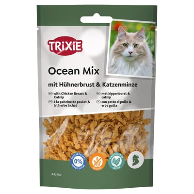 Trixie – Friandises pour chat – Ocean Mix au filet de poulet et cataire – 50 g - Caractéristiques