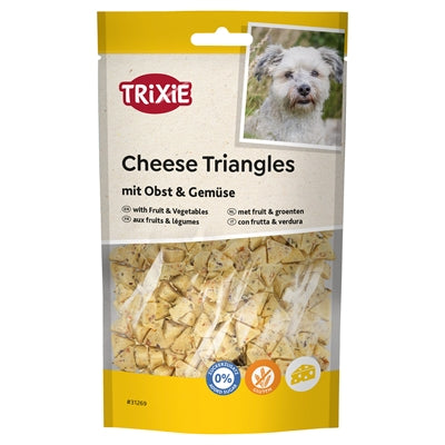 Trixie – Friandises pour chien – Cheese Triangles au fromage, fruits et légumes – 80 g - Caractéristiques