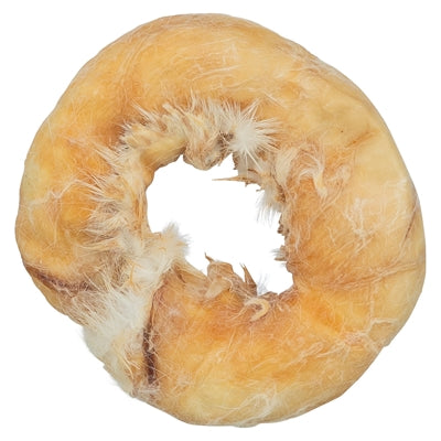 Trixie Denta Fun Rabbit Rings Met Kippenborst 9,5 Cm 100 Gr