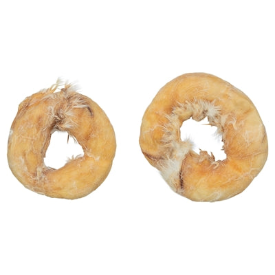 Trixie Denta Fun Rabbit Rings Met Kippenborst 9,5 Cm 100 Gr