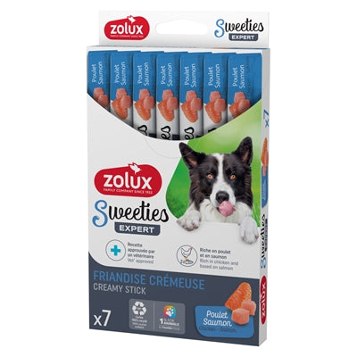 Zolux Sweeties Expert Creamy Sticks Kip / Zalm 7X14 Gr