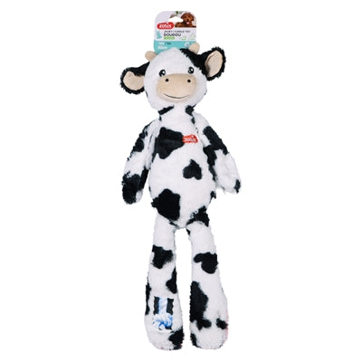Zolux – Jouet pour chien – Vache en peluche avec corde Isache - blanc et noir - Caractéristiques
