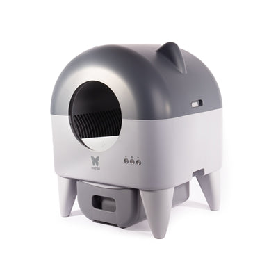 Martin Sellier – Maison de toilette automatique pour chat – Maison de toilette autonettoyante avec éclairage gris et anthracite – 55x50x66 cm - Caractéristiques