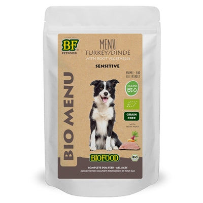 BF Petfood – Aliment humide pour chien – Menu Dinde Biologique – 2,1 kg - Caractéristiques