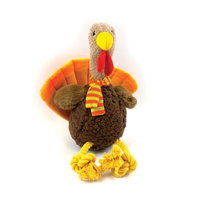 Happy Pet – Jouet pour chien – Peluche dinde Tommy avec pattes en corde – 34x26x15 cm - Caractéristiques