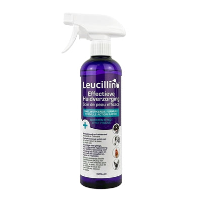 Leucillin –  Spray nettoyant pour chien, chat, rongeur, oiseau et reptile - Spray nettoyant et apaisant pour la peau, les oreilles et les yeux - Caractéristiques