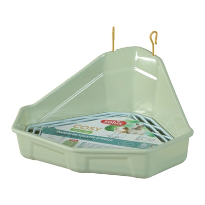 Zolux Hoektoilet Knaagdier Groen 41,5X34,5X19 Cm