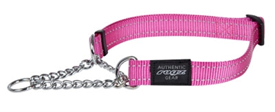 Rogz For Dogs – Collier pour chien – Semi-étrangleur Fanbelt Utility Rose – Taille L - Caractéristiques