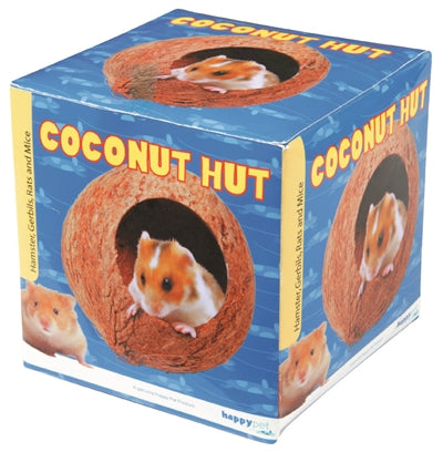 Happy Pet – Jouet pour rongeur – Maison en noix de coco – 12 x 11 x 11 cm - Caractéristiques