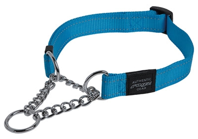 Rogz For Dogs – Collier semi-étrangleur pour chien – Utility Lumberjack Turquoise – Taille XL (45-70 cm) - Caractéristiques