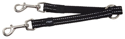 Rogz For Dogs – Accouple pour chiens – Utility Snake Noir – Taille M (23 cm) - Caractéristiques
