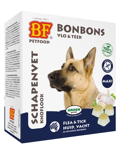 BF Petfood – Friandises pour chien – Maxi Bonbons à l'Ail – 40 pièces - Caractéristiques