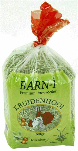 Barn-I – Foin pour rongeur – Foin aux herbes, églantier et menthe poivrée – 3 kg - Caractéristiques