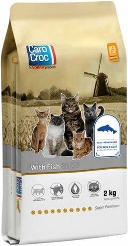 CaroCroc – Croquettes pour chat - Adulte – Poisson – 2 kg - Caractéristiques