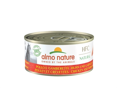 Almo Nature – Aliment humide pour chat – MultiPack - Poulet et crevettes – 1,68 kg - Caractéristiques