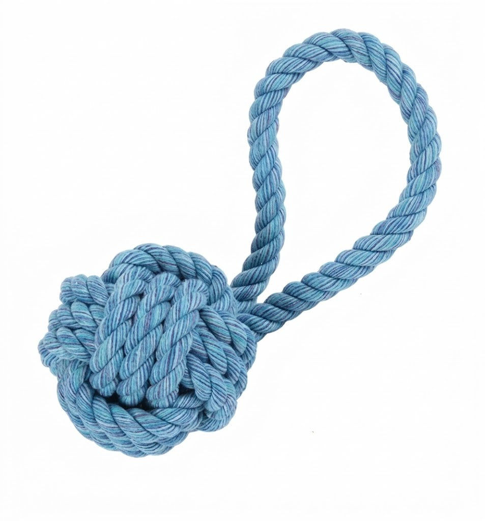 Happy Pet – jouet pour chien – balle en corde tressée Nuts for Knots – Coloris aléatoire