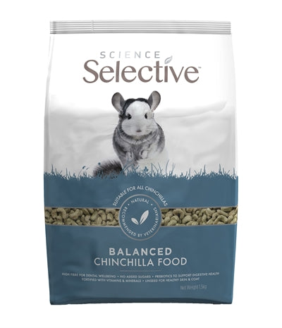 Supreme Science Selective – Aliment pour rongeur – Chinchilla - Au plantain et persil – 1,5 kg - Caractéristiques