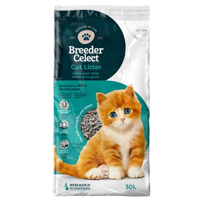 BreederCelect – Litière pour chat – Papier recyclé – 30 l - Caractéristiques