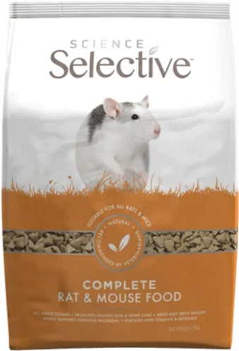 Supreme Science Selective – Aliment pour rongeur – Rat et Souris - À la pomme et au cassis – 1,5 kg - Caractéristiques