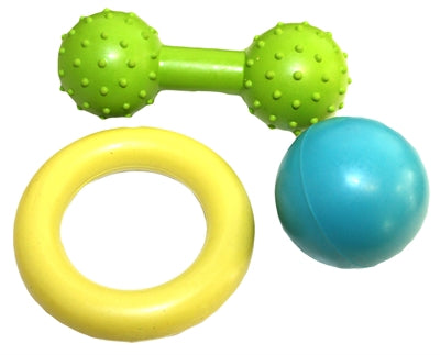 Little Rascals – Jouet pour chiot – Lot de 3 jouets variés en caoutchouc - Caractéristiques