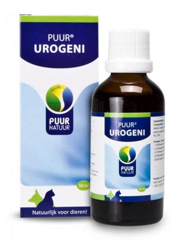 Puur Natuur – Complément alimentaire pour chien, chat et rongeur – Urogeni - Soutien de la vessie et des reins – 50 ml - Caractéristiques