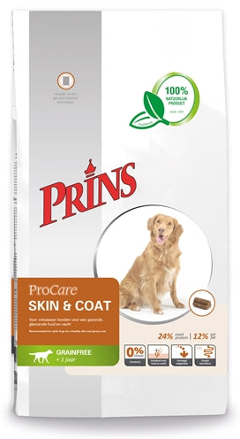 Prins – Croquettes pour chien – Croquettes ProCare Sans céréales peau et pelage – 12 kg - Caractéristiques