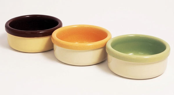 Rosewood – Gamelle pour rongeur – Gamelle en céramique bicolore pour hamster – 9 cm - Coloris aléatoire - Caractéristiques